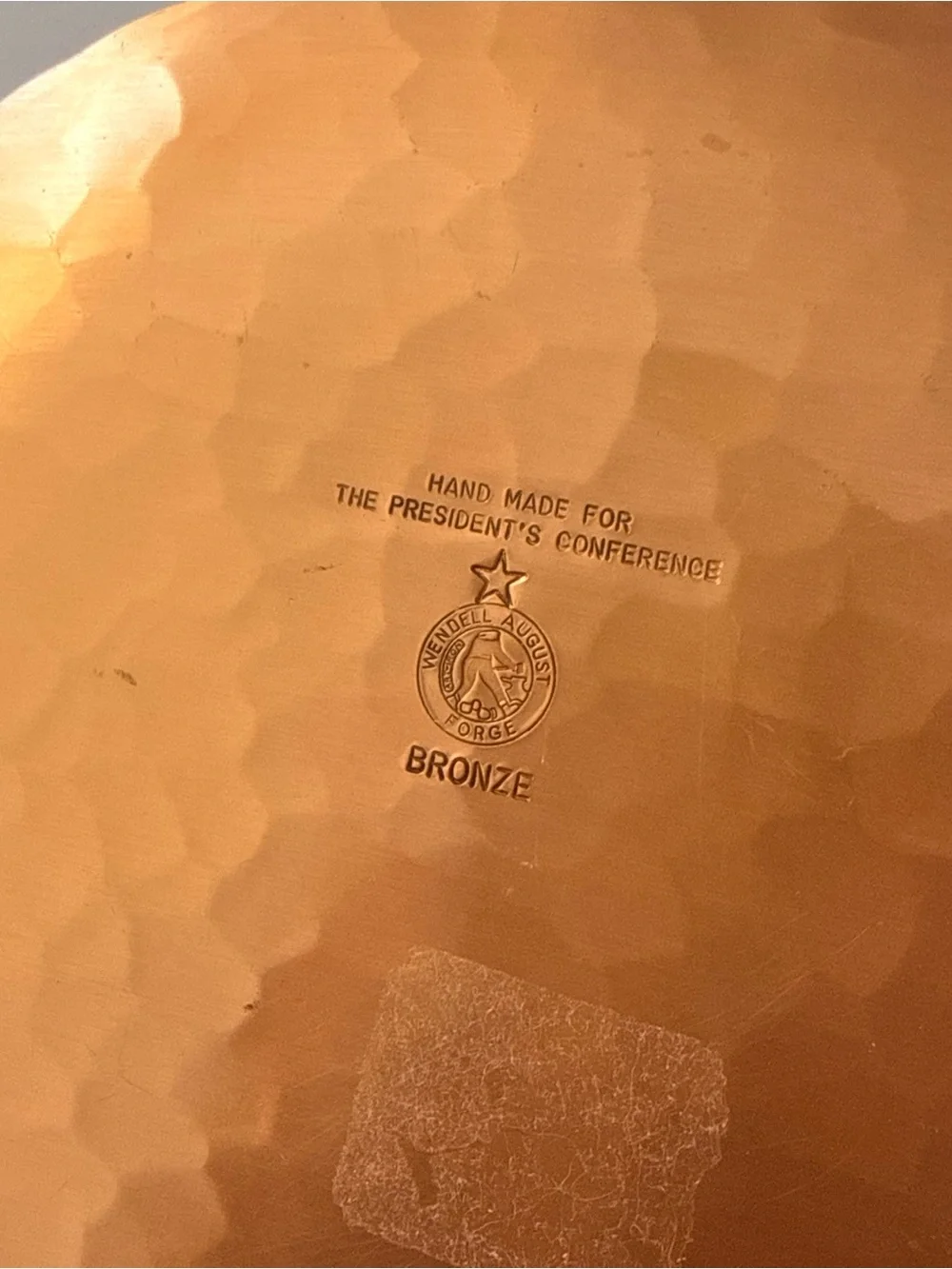 Bronze Plate Commemorative 1978 Bermuda Metropolitan President’s Conference